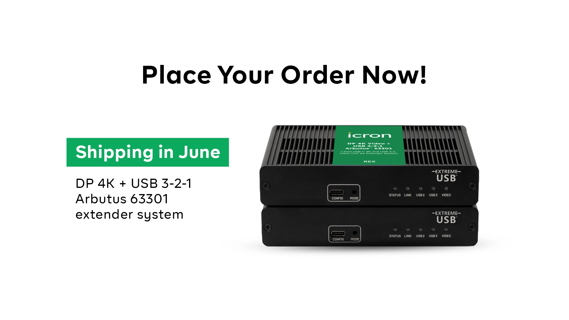 DP 4K + USB 3-2-1 Arbutus 63301 extender system