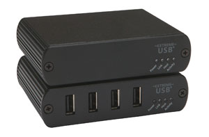 100m CAT USB EXTRON USB EXTENDER PLUS T bis 600m USB über Gigabit LAN wie neu 